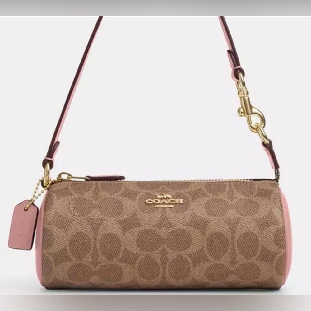 Coach Nolita Barrel Bag In Signature Jacquard